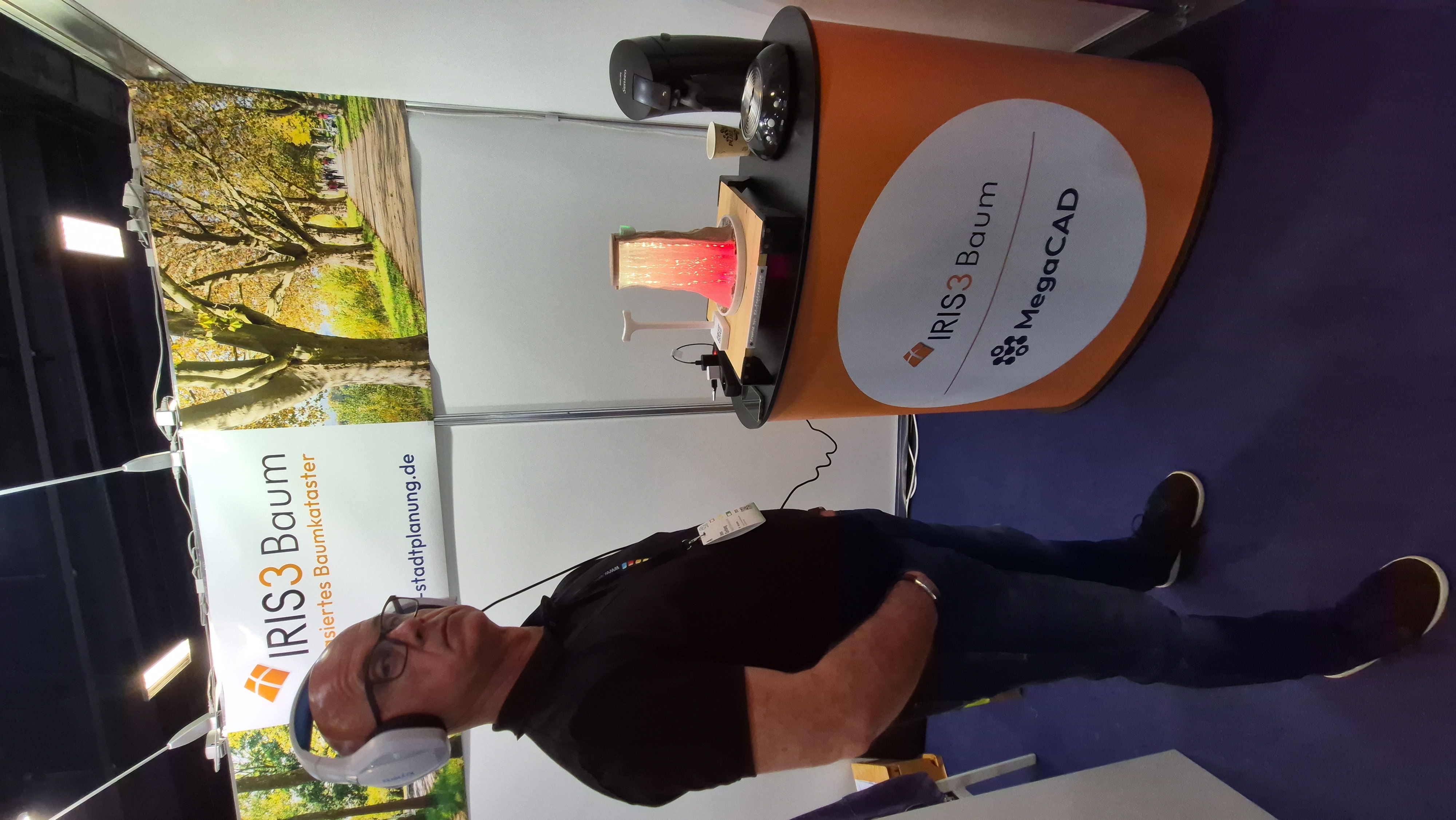 On show at the IRIS3 Baum · MegaCAD stand
